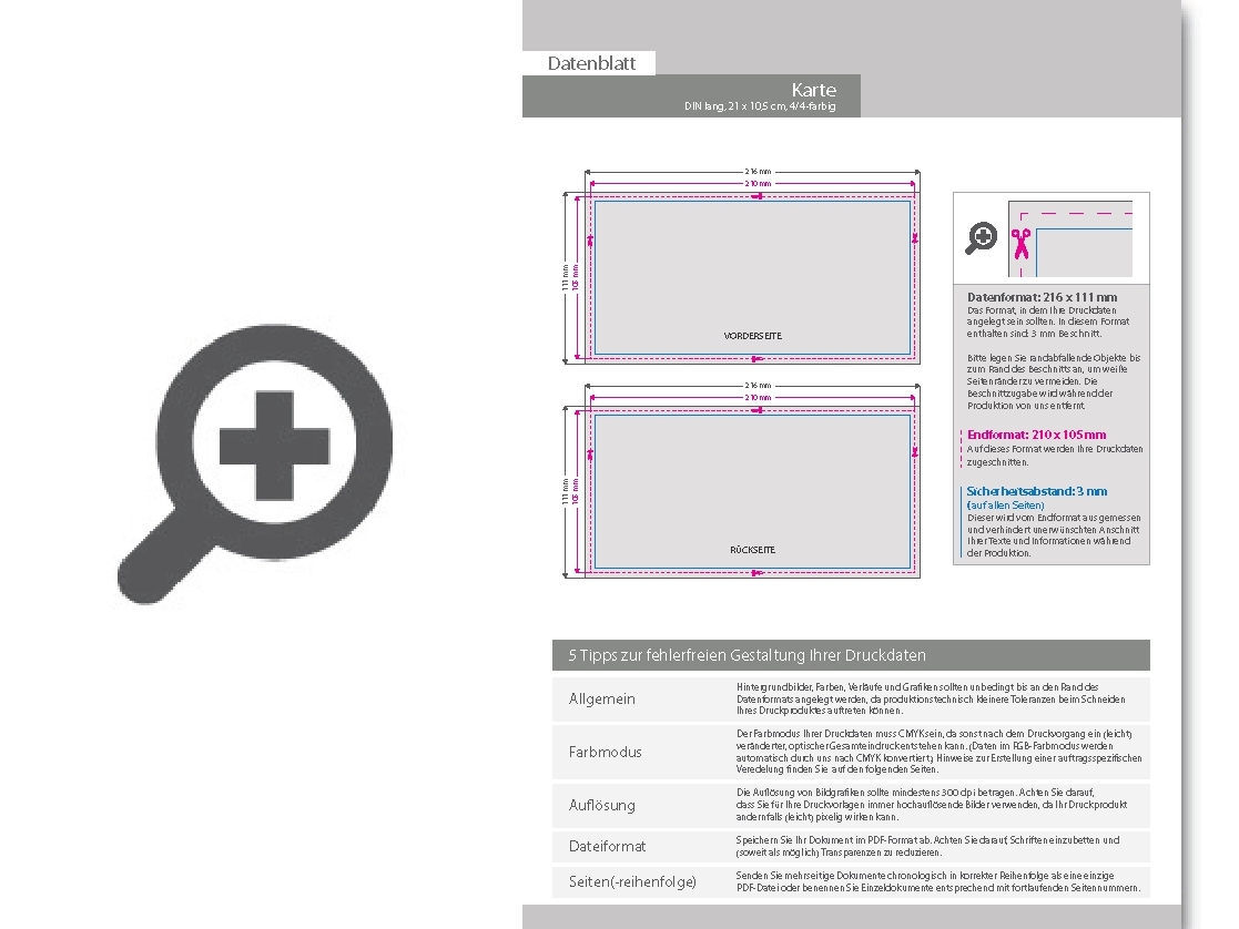 Product Bild einladungskarte_din_lang_quer_(21_0_cm_x_10_5_cm)_-_topseller__beidseitig_bedruckt