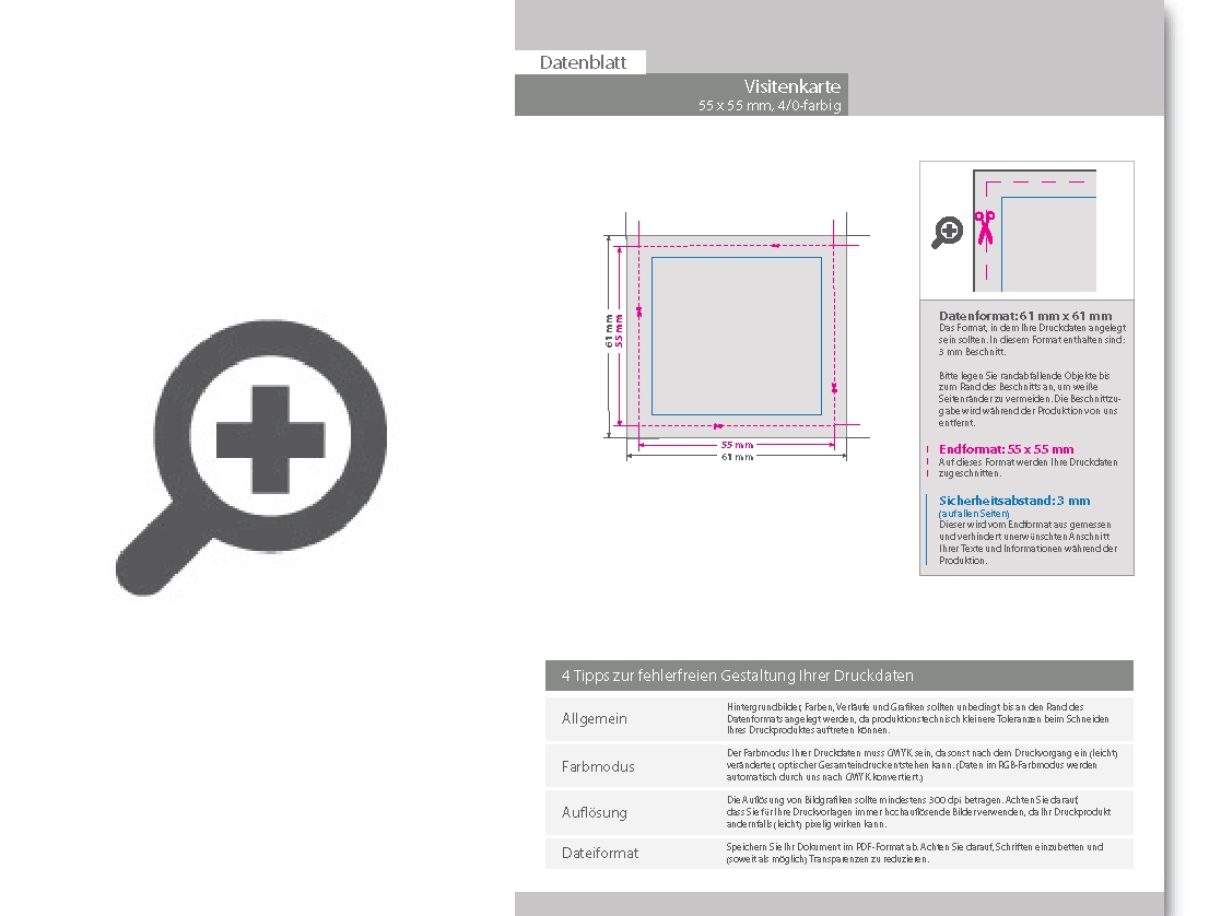 Product Bild visitenkarten_quadratisch_4_0_farbig_55_x_55_mm_(einseitiger_druck)_mit_einseitigem_vollfl__chigem_uv-lack