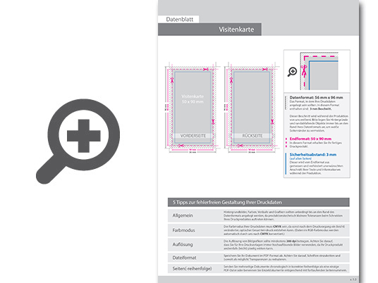 Product Bild visitenkarten_hoch_5_5_farbig_50_x_90_mm_mit_einseitigem_partiellem_uv-lack___beidseitig_bedruckt_(cmyk_4-farbig_+_1_silber-sonderfarbe)